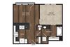 Main Street Flats Apartments Phase II 1x1 H Floor Plan Main Street Flats Apartments Phase II 1x1 H Floor Plan